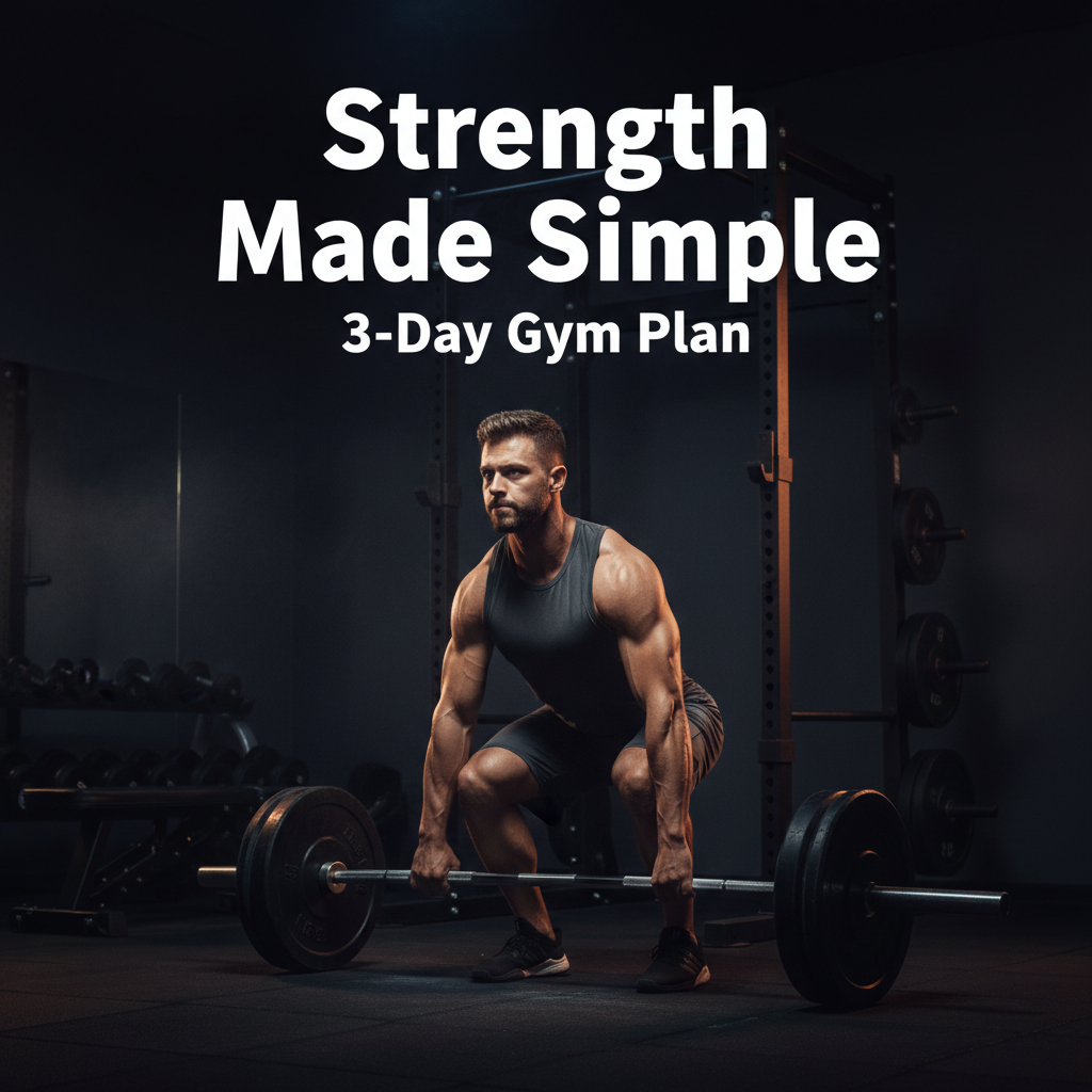 Strength Made Simple: A 3-Day Gym Plan cover image
